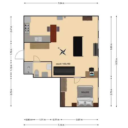 Floor Near Ferry Terminal - Free Parking * Tallinn